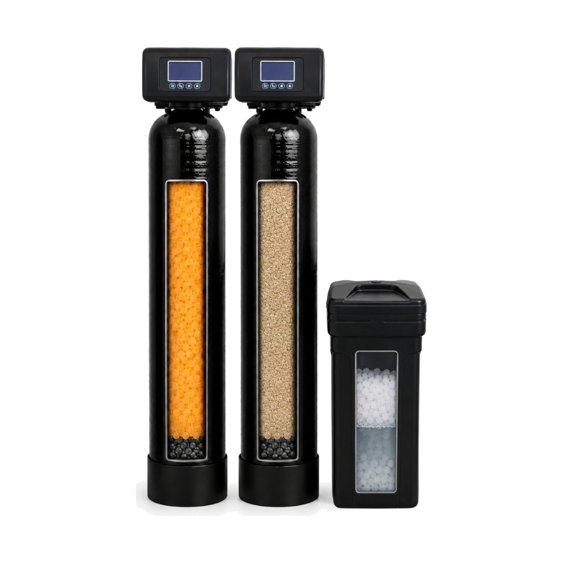 Dual Tank Well Water Iron Breaker AIO + Softener